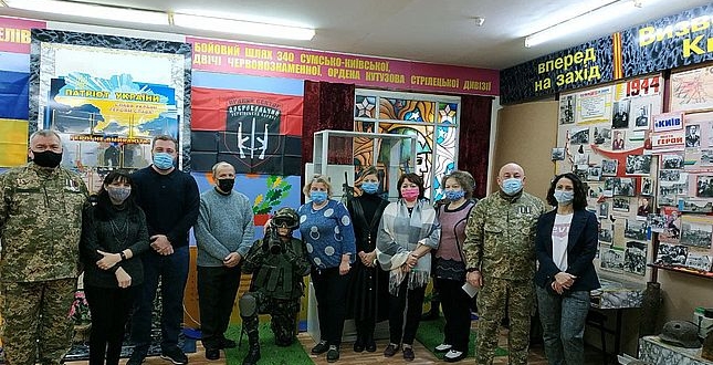 Встановлено сучасні експозиції "Боївка Героїв" в двох школах Оболонського району